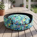Premium Round Dog Beds with Removable Pillow Cover