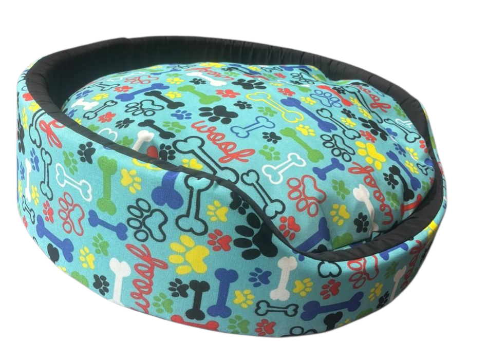 Premium Round Dog Beds with Removable Pillow Cover