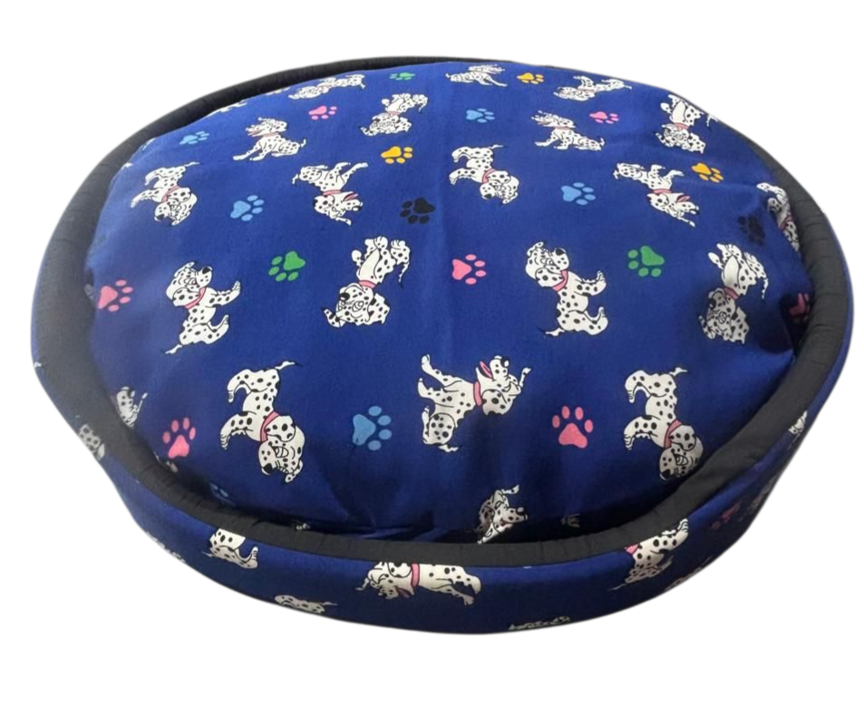 Premium Round Dog Beds with Removable Pillow Cover